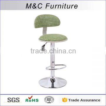 Factory manufactured height adjustable rattan bar stool