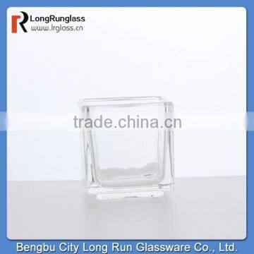 LongRun wedding decor mini inexpensive square glass candle holder