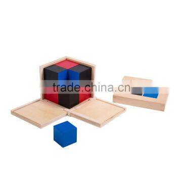 Montessori sensorial educational learning toys for binomial cube