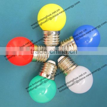 LED G40 round bulb christmas light 1W E27 / B22 , PC cover , IP45 , CE & ROHS