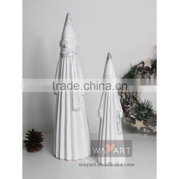 Beautiful Ceramic Sculpture Paper Folding Snowman