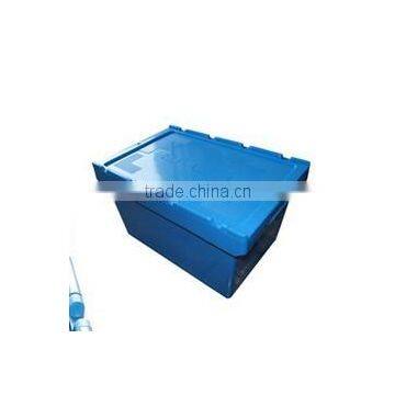 60L/62L Sale Plastic Turnover Boxes With Cover,Stackable Plastic Logistic Boxes,Plastic Box With Higed Lid photo-3