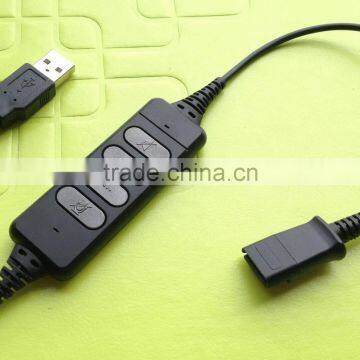 New USB Adapter (USB QD cord) for call center headsets