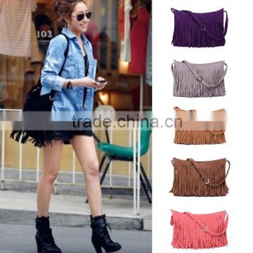 New Fashion Fringe Tassel cross body bag Women's Handbags Messenger Bag Lady Cross Body Shoulder Bag