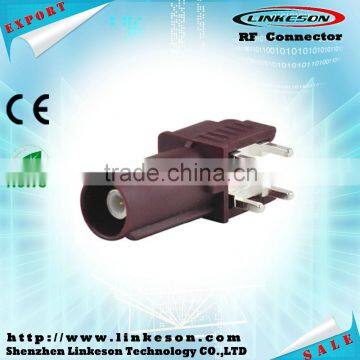 Purple Right Angle Fakra SMB Plug PCB Mount Car Antenna for GSM Cellular Phone photo-3