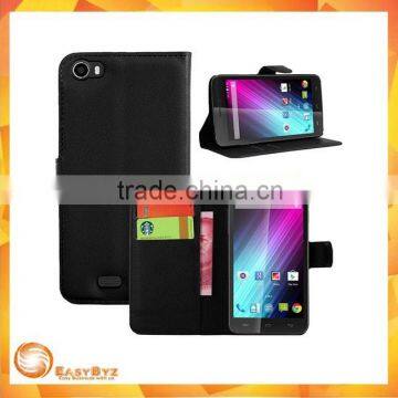 high quality wallet flip leather cover case for wiko lenny