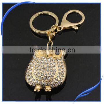 Fashion Classic Promotion Fat Owl Custom Shaped Metal Keychain