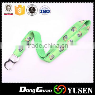 Custom printed polyester colorful bottle opener lanyard for beer bottle