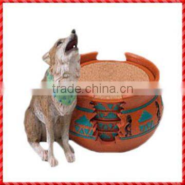 Newly coming high grade dog shaped resin tea tray