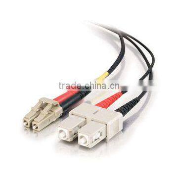 3m LC-SC 62.5/125 OM1 Duplex Multimode Fiber Optic Cable (Plenum-Rated)