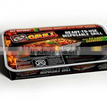 EZ Grill Portable Disposable Instant Barbeque, Party Size