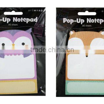 Good quality die cut animal shaped sticky notes