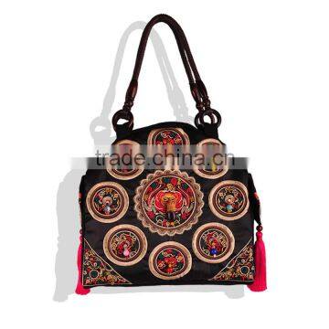 2016 Hot Fashionable Elegent Woman Handbags Embroidery Handbag Hot Selling Shopping Bags With Cheap Price