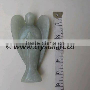 GREEN AVENTURINE EXTRA LARGE CARVED ANGEL
