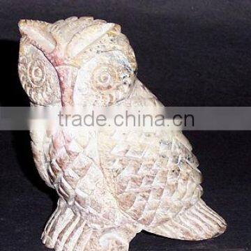 Garden Stone Owl Statue