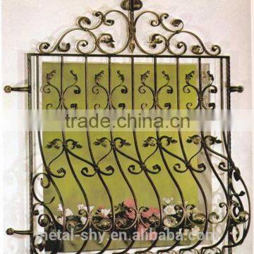 wrought Iron window grill for sliding window decoration