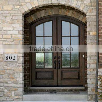 arched top double apartment entry doors in foshan doors factory