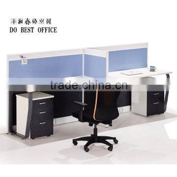 modern office furniture double workstation desk, 2 person workstation desk