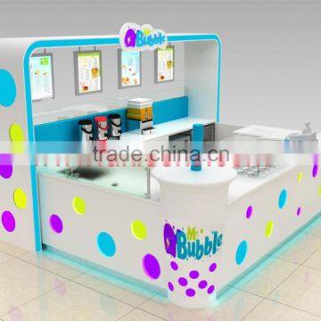bubble tea kiosk design in mall for sale