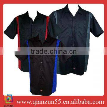 Mens Twill Relaxed Fit Short Sleeve Shirt Med-3XL
