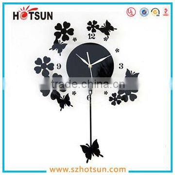 High quality luxury clear decorative wall clock acrylic wall clock