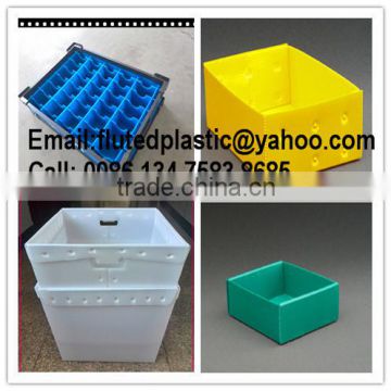 Collapsible polypropylene corrugated plastic custom shipping box