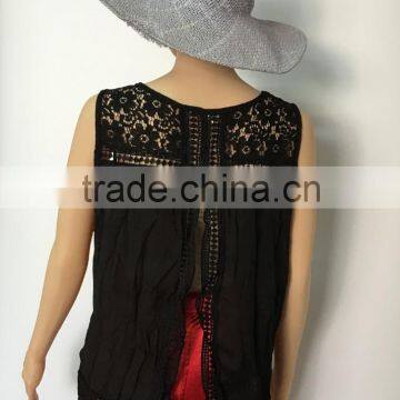 Ladies Lace Tank Top Women Lace Vest Girl's Sleeveless Garment Girl's Tank Top Sleeveless Tops photo-4