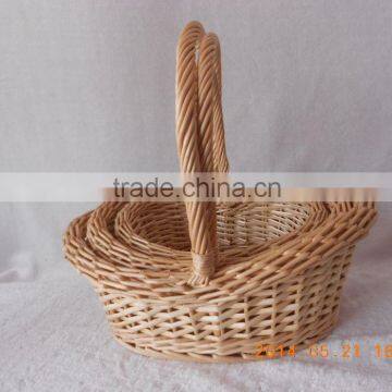 hot sale decoration handmade weaving wicker willow basket