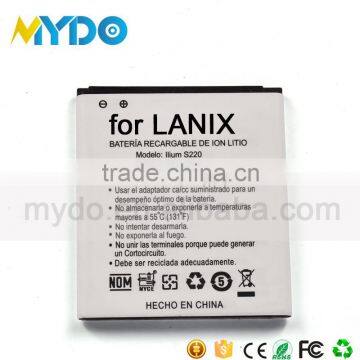 2016 Manufactur Batteries OEM Batterie Wholesale Battery for Lanix Ilium S220