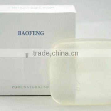 beauty soap bar soap OEM transparent soap glycerin transparent soap bath soap factory