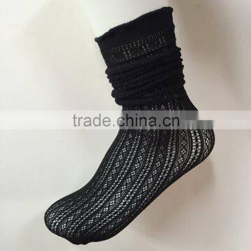 Best sale fashion women warp knitted fishnet ankle socks