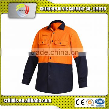 Hot sell safety work plus hi vis shirts