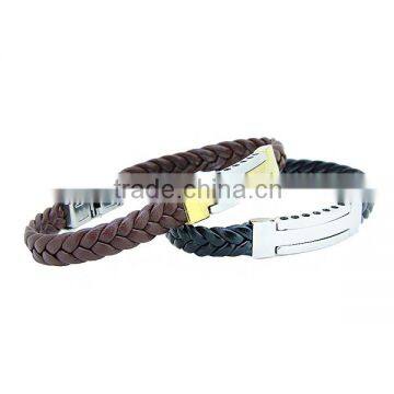 Handmade Braided Rope Knot Leather Bracelet