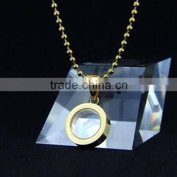 Stainless Steel Round Glass Pendants Wholesale photo-1