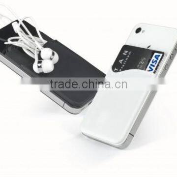 Cheap Promotional 3m Sticky Silicone Cellphone Card Holder