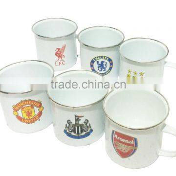 GRS Logo printing enamel camping mug for souviner