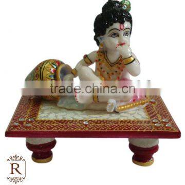 God Krishna Laddu Gopal Handmade Marble Statue Art And Craft Gallery India Hindu idols Religious