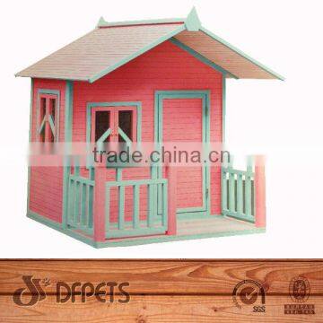 Pink Children Portable Wooden Playhouse DFP016