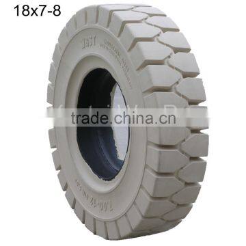 Chinese Top Brand WonRay Forklift Non Marking Pneumatic Solid Rubber Tires 600-9 4.00-8 photo-2
