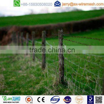 Agricultural fencing, barbed wire farm fence