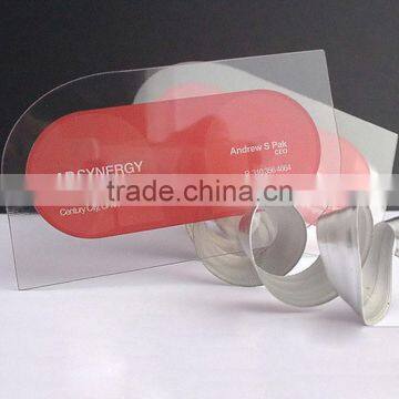 Custom Transparent Business Cards Clear Frosted Plastic PVC Card photo-3