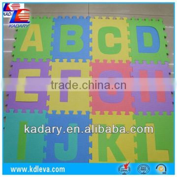 cheap supply waterproof EVA foam 26 letters alphabet puzzle mat