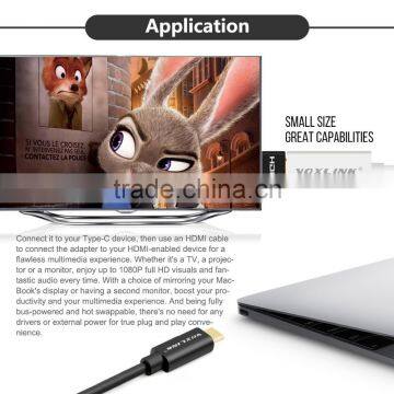 VOXLINK 20cm 4K Signal Gold Plated USB 3.1 Type C Male to HDMI Female Cable for Macbook photo-5