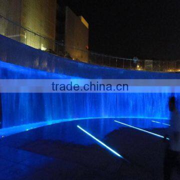 Outdoor RGB led light decorative wall fountain