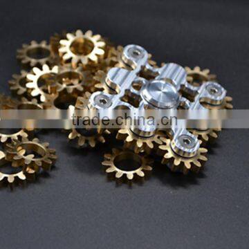 2017 New Arrive Gold Metal Nine Teeth Linkage Hand Rotating Spinner photo-3