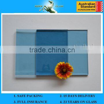 3-6mm Ford Blue Tempered Glass Reflective Glass With AS/NZS2208 photo-2