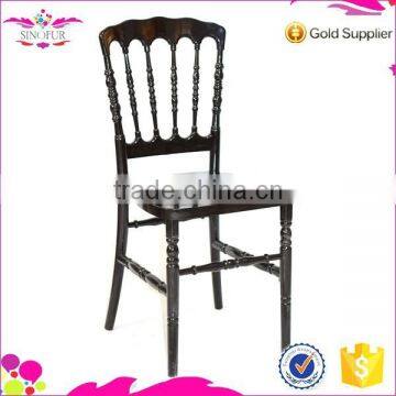 2015 New Design Sinofur high-quality crystal resin napoleon chair / napoleon chair for wedding