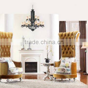 BISINI Fashionable Living Room Set, European Style Queen Throne Sofa Chair, Classic and Royal High Back Chair (BF01-X1196) photo-3