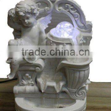 European Style Angle Air Humidifier Resin Water Fountain, Table Top Water Feature photo-3