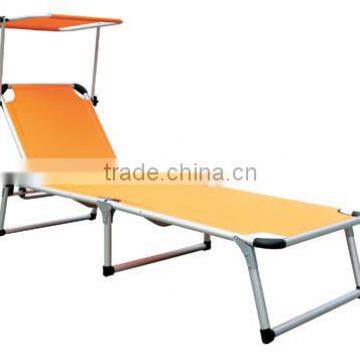 Outdoor Alum. Sun bed with sun shade L92602